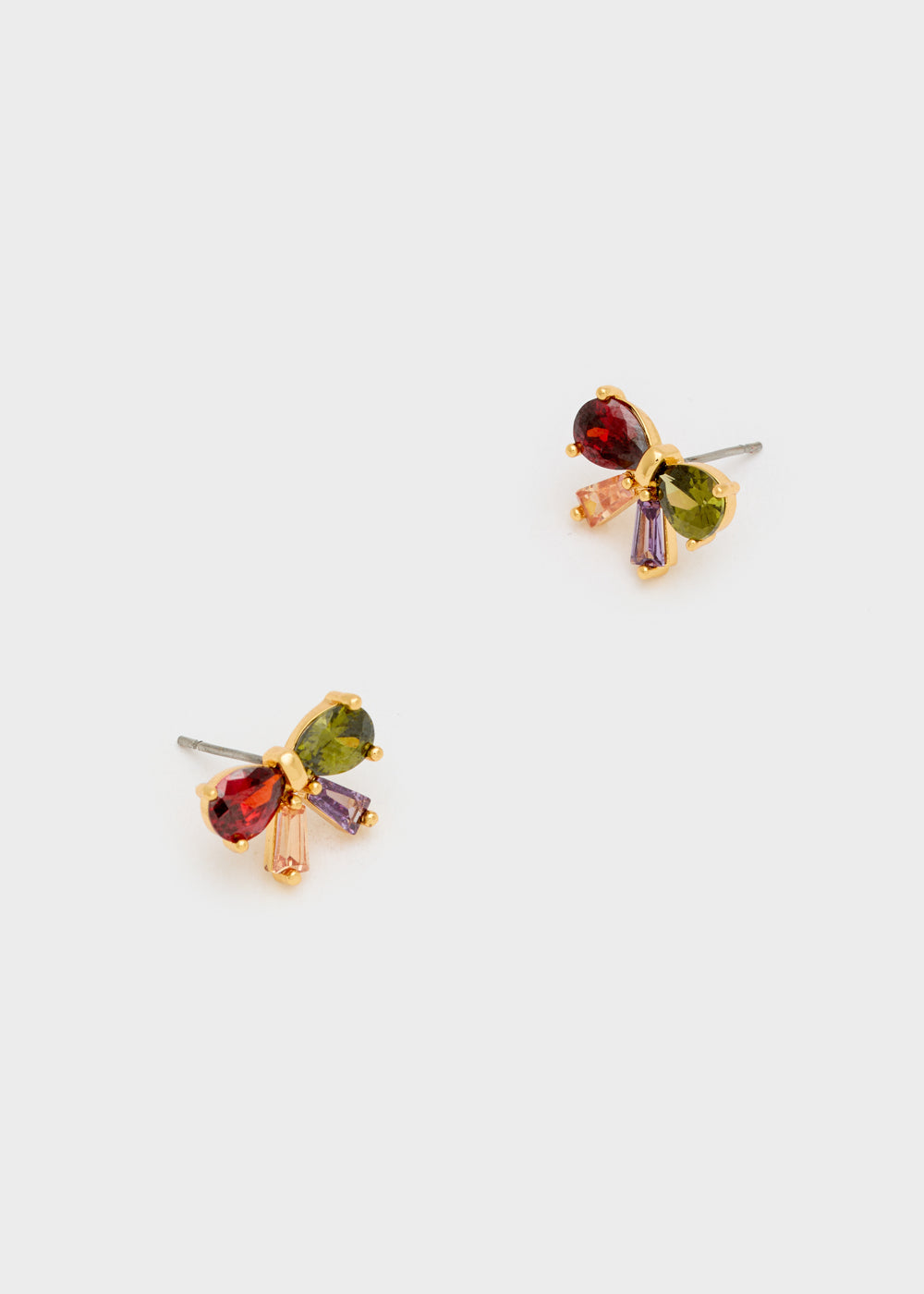 Nalí BOW LOBE EARRINGS ZIRCONS + COLORS Promozione