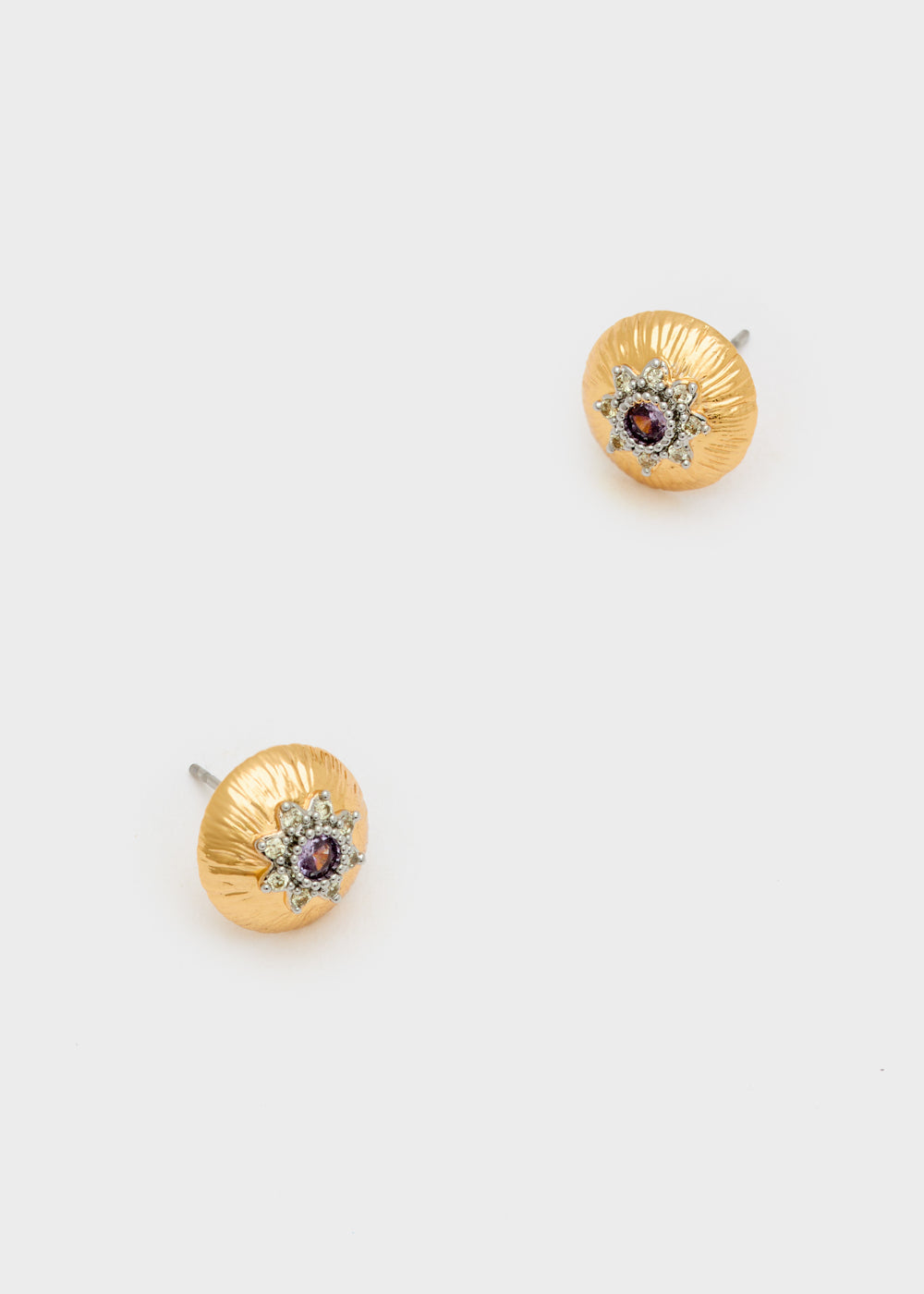 Nalí OLGA LOBE EARRINGS FUCHSIA ZIRCON + COLORS Spedizione Gratuita
