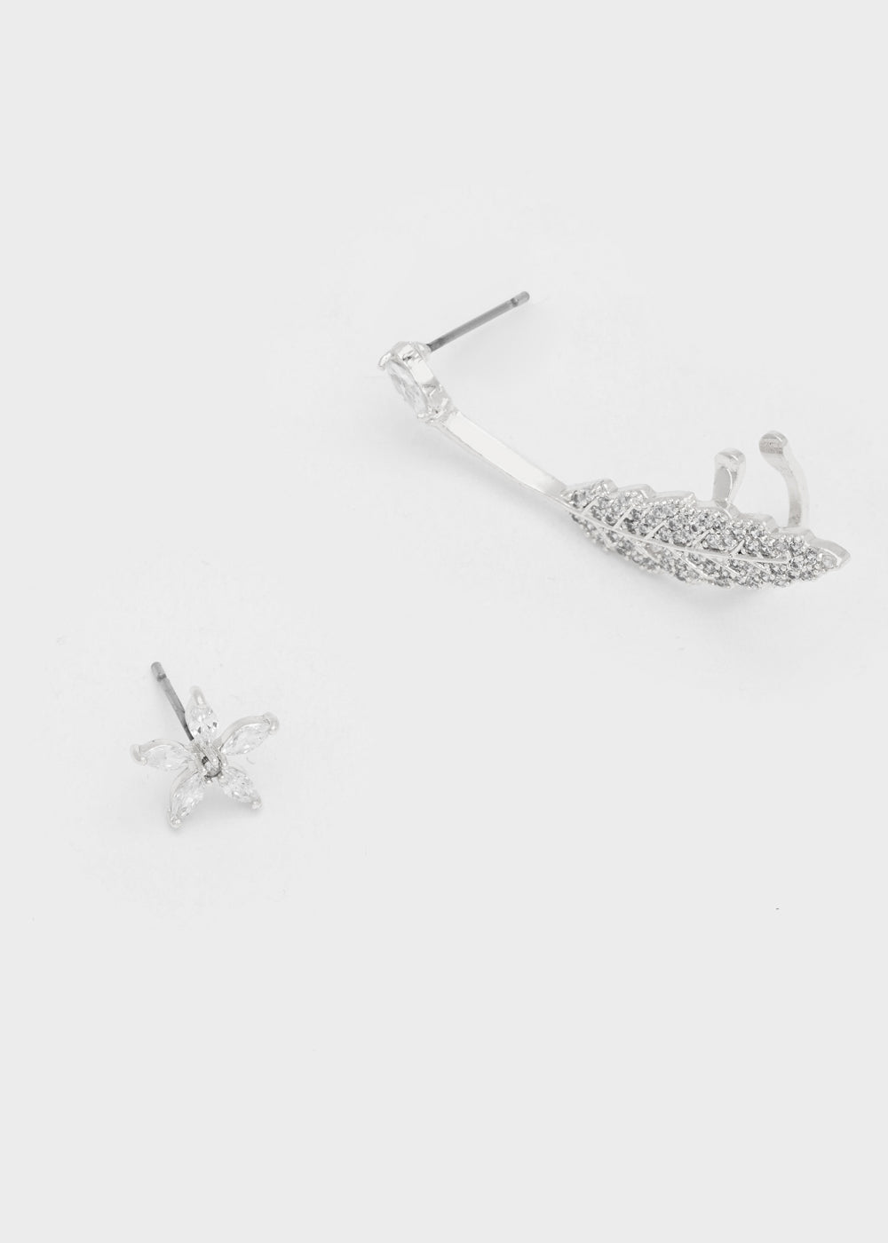 Nalí GOLD EARCUFF EARRINGS ARROW W/ STONES + COLORS Solo un giorno rimasto