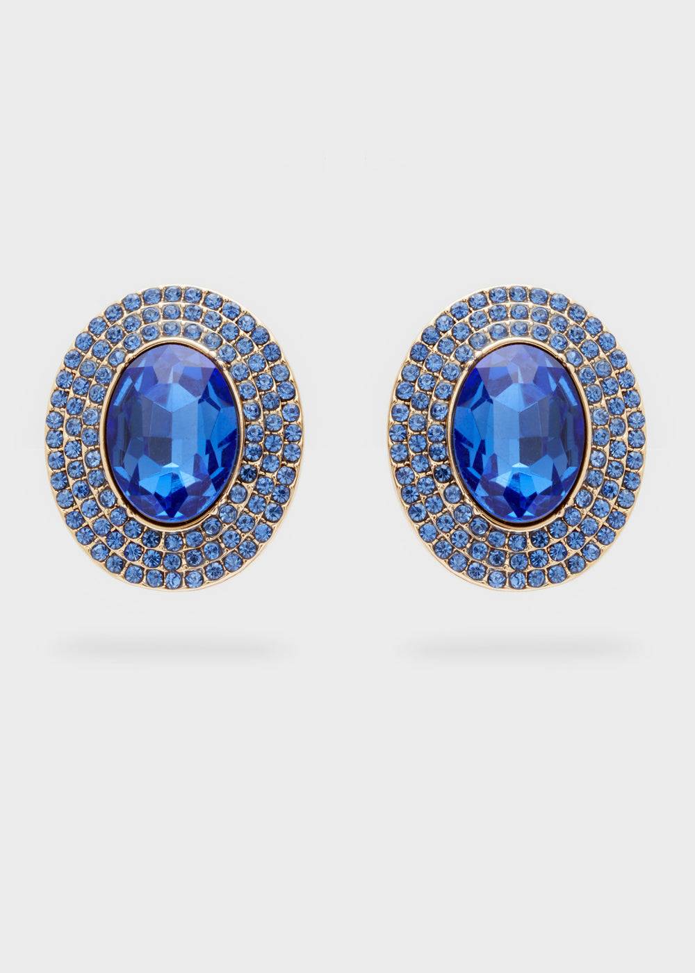 Nalí ADELE OVAL EARRINGS W/ STONES + COLORS Consegna Veloce
