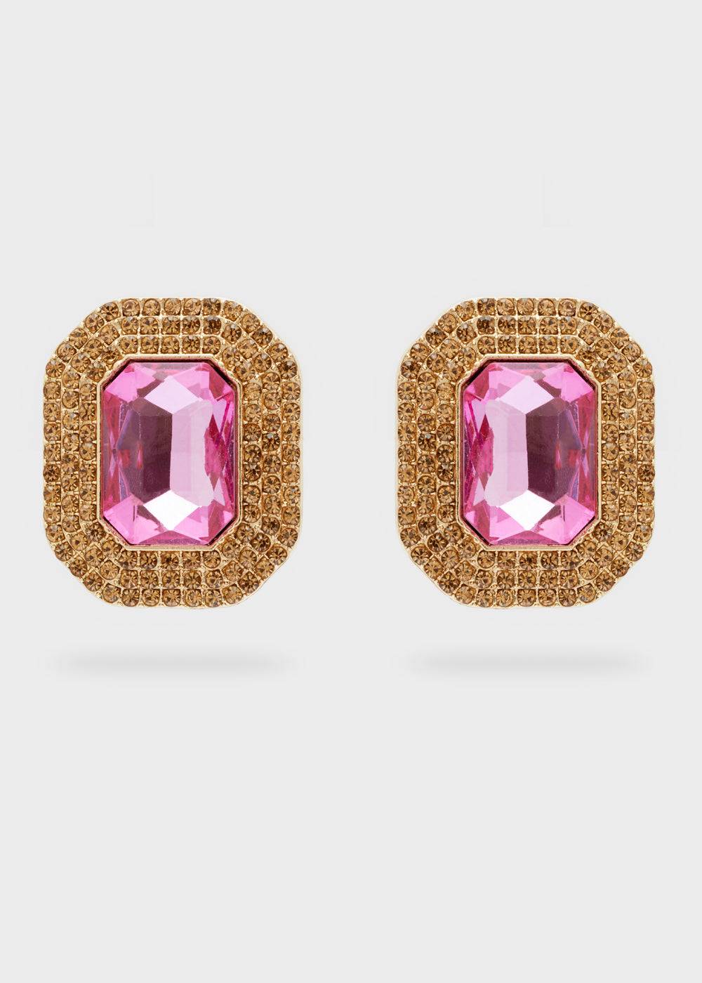 Nalí ADELE SQUARE EARRINGS W/ STONES + COLORS Promozione Limitata
