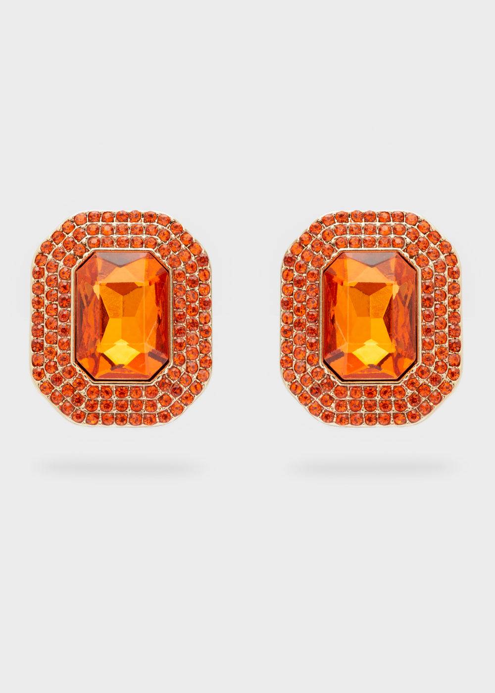 Nalí ADELE SQUARE EARRINGS W/ STONES + COLORS Promozione Limitata