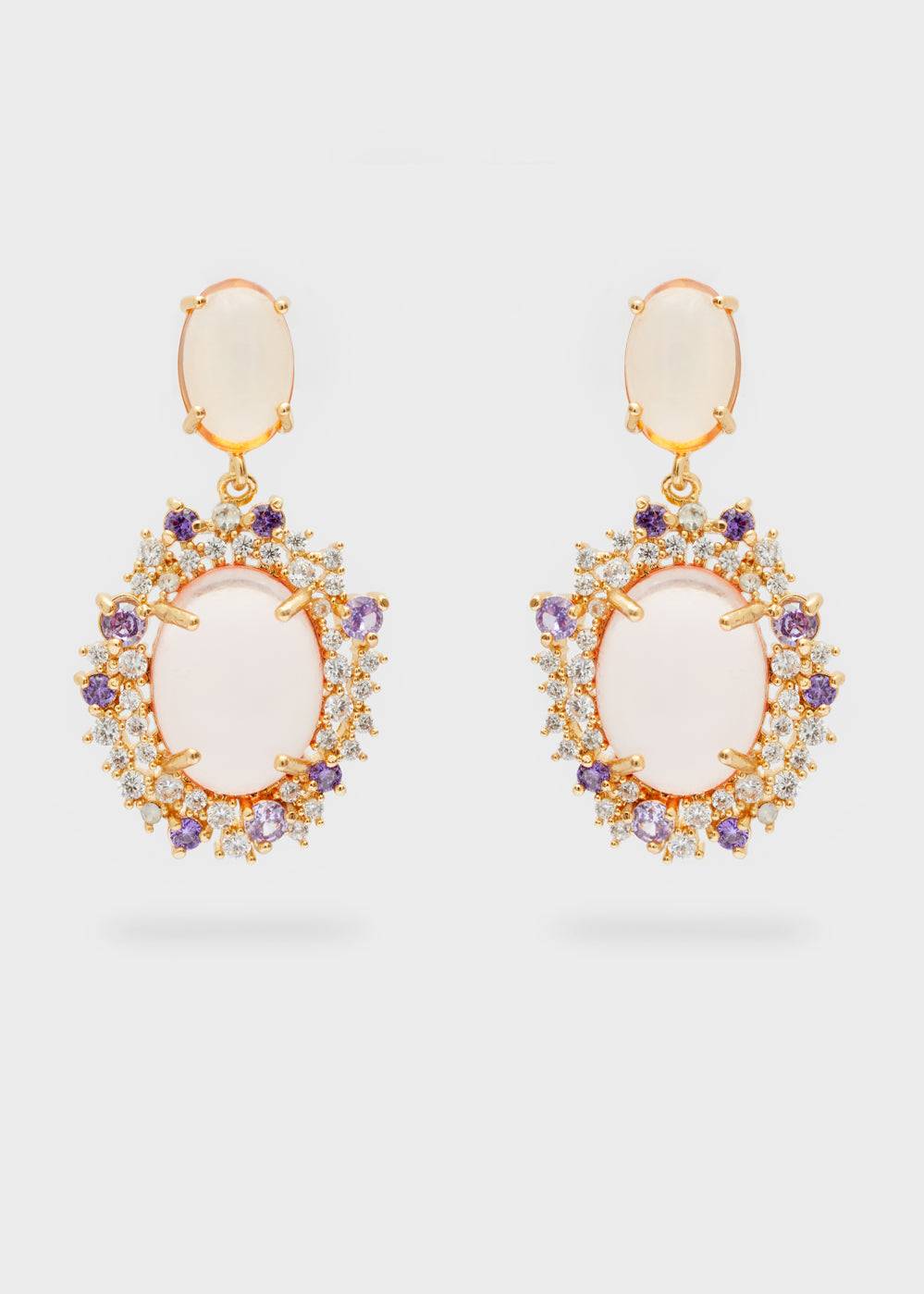 Nalí MERY PENDANT EARRINGS RESIN + COLORS Affare Del Giorno