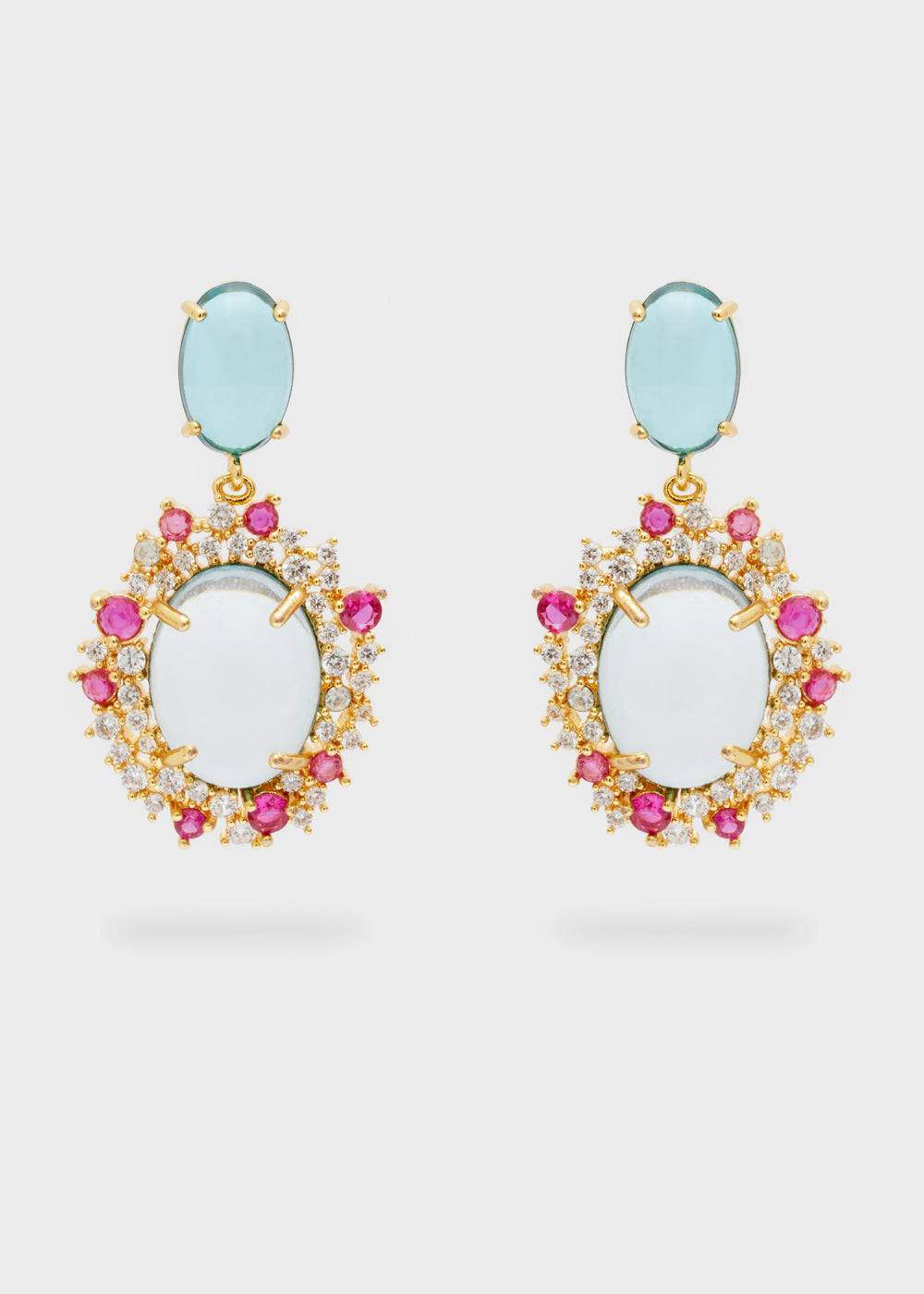 Nalí MERY PENDANT EARRINGS RESIN + COLORS Affare Del Giorno