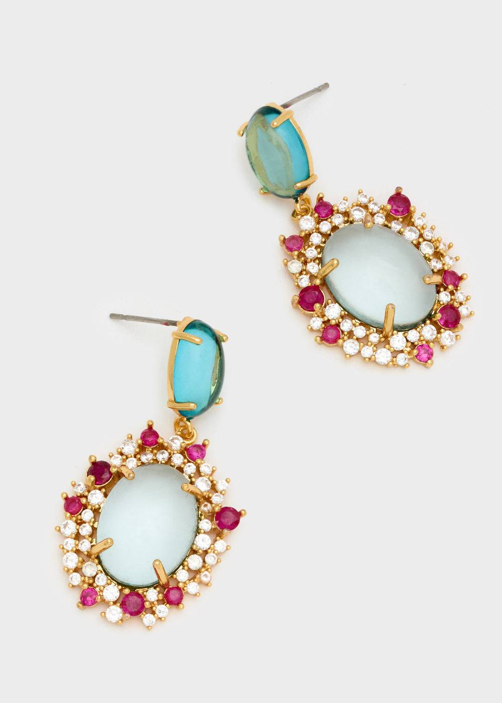 Nalí MERY PENDANT EARRINGS RESIN + COLORS Affare Del Giorno