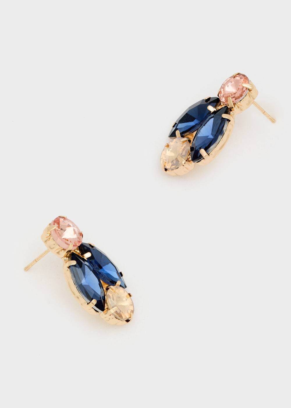 Nalí CYNTHIA LOBE EARRINGS W/ STONES + COLORS Prezzo Ridotto