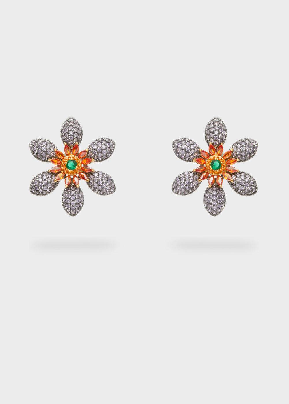 Nalí LEVYA LOBE EARRINGS W/ ZIRCONS + COLORS Sottocosto