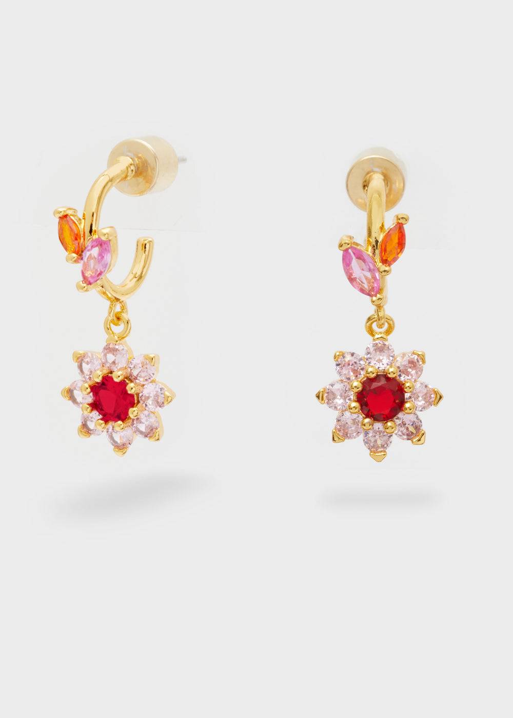 Nalí CELIA HOOP EARRINGS W/ FLOWER + COLORS Novità