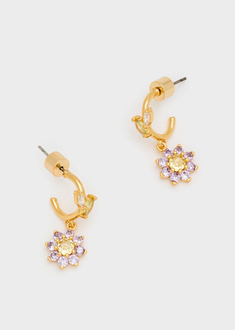 Nalí CELIA HOOP EARRINGS W/ FLOWER + COLORS Novità