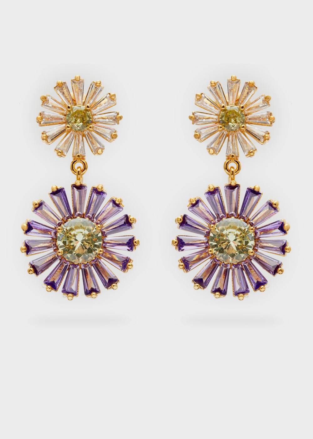 Nalí MARGHERITA EARRINGS W/ ZIRCONS + COLORS Presa