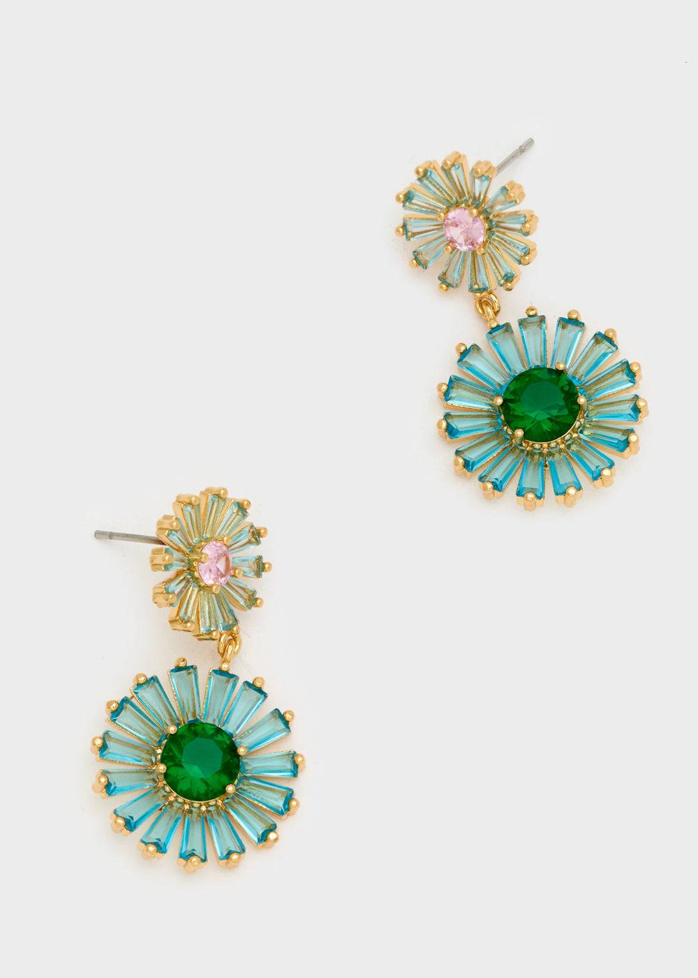 Nalí MARGHERITA EARRINGS W/ ZIRCONS + COLORS Presa