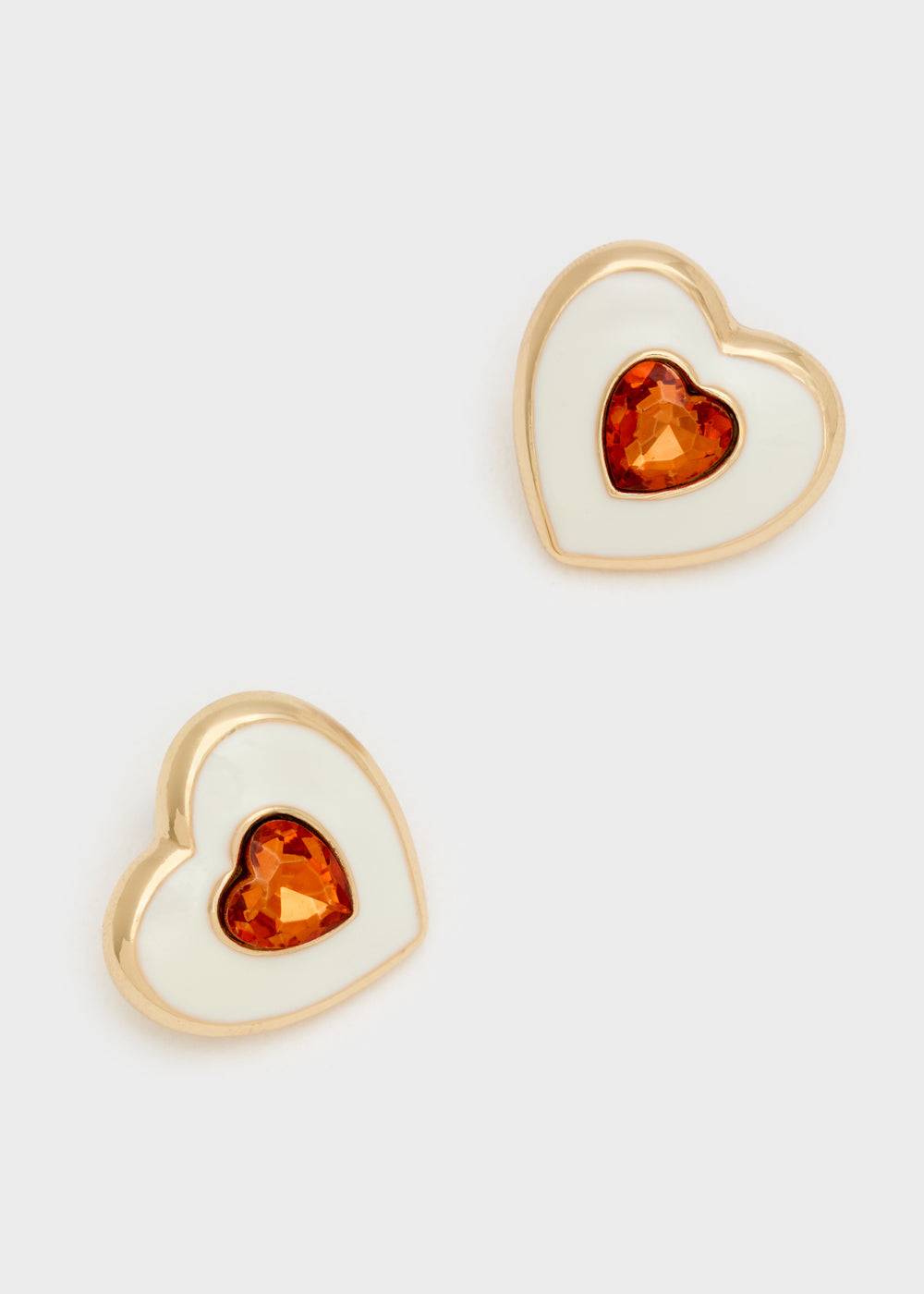 Nalí LOVELY HEART EARRINGS W/ STONE + COLORS Economico