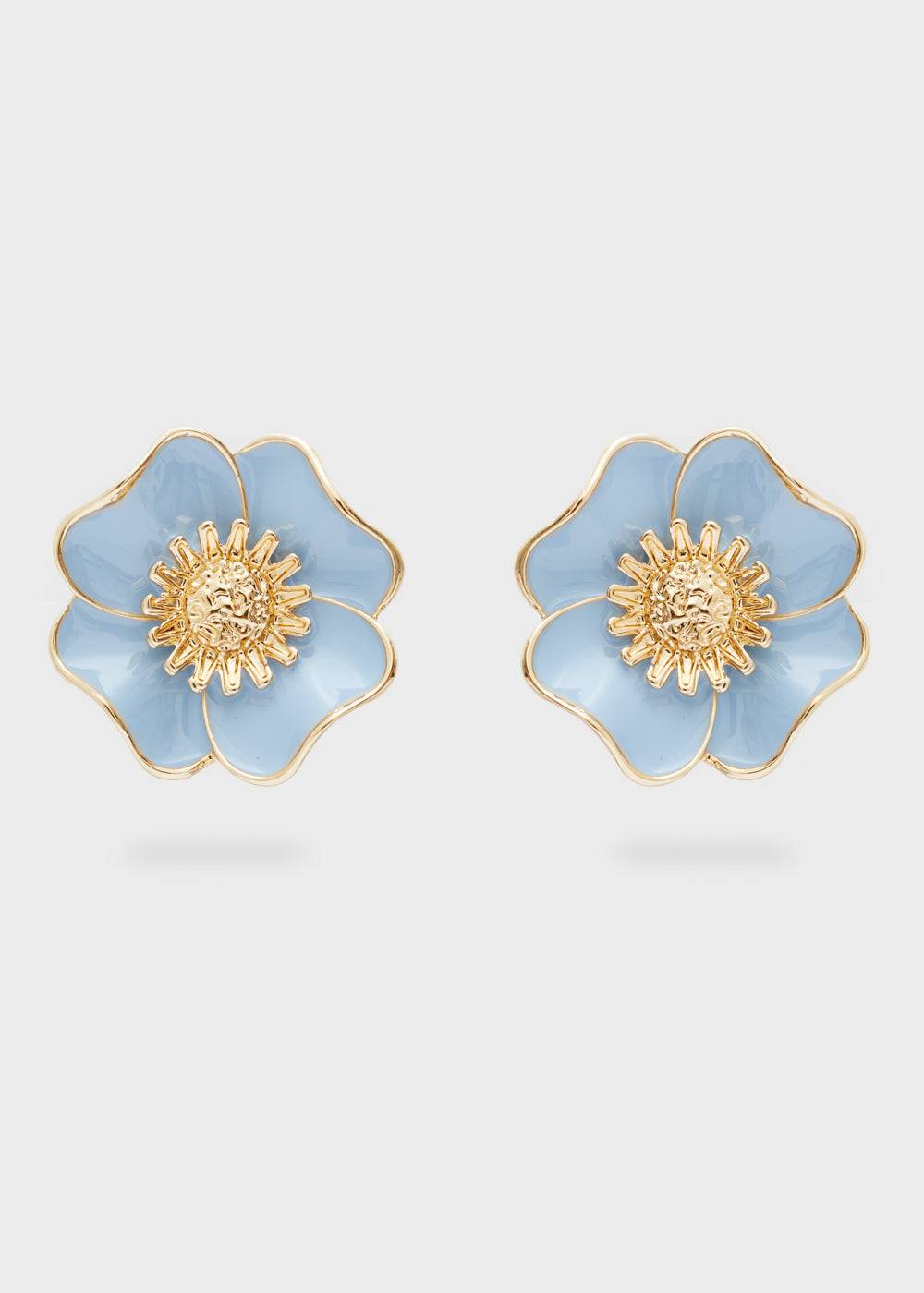 Nalí FLOWER LOBE ENAMEL EARRINGS + COLORS Saldi