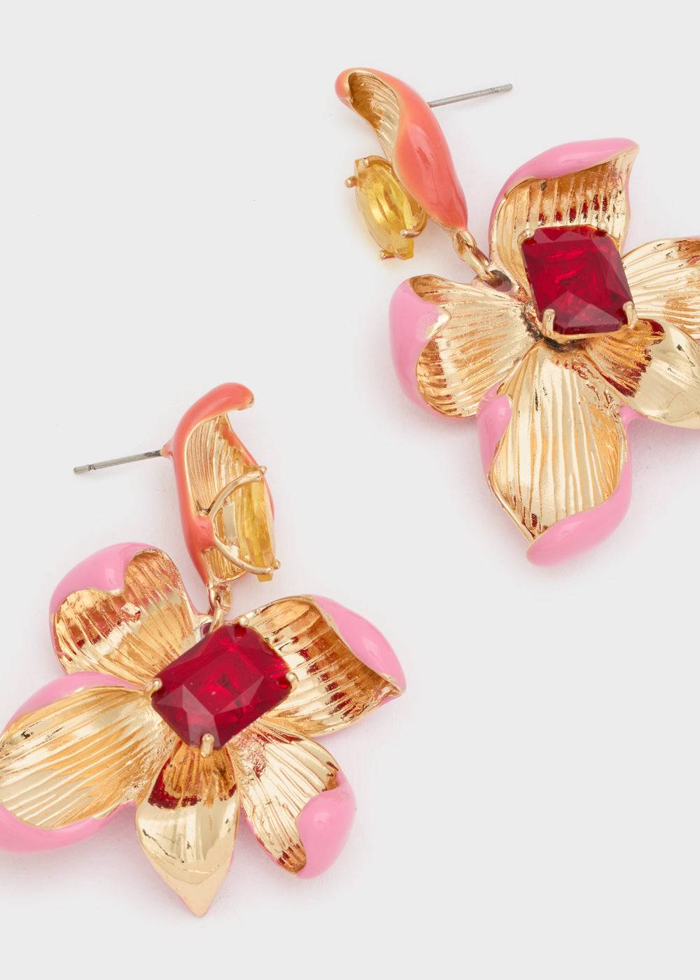 Nalí ENAMEL FLOWER EARRINGS + COLORS Offerte