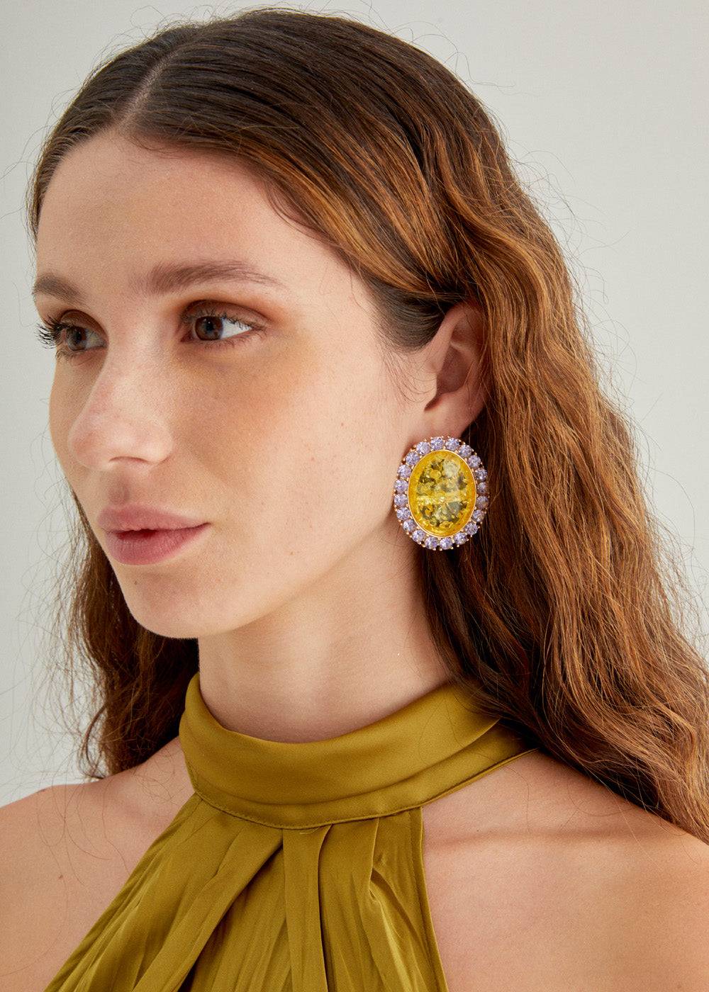 Nalí DENISE OVAL EARRINGS + COLORS Hotsell
