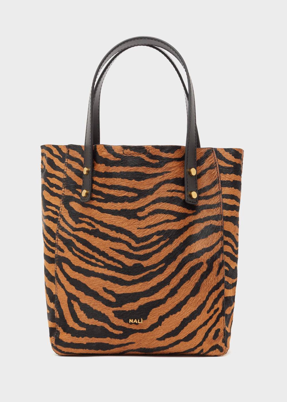 Nalí CHANTAL BAG IN RELA LEATHER ZEBRA Vendita Calda