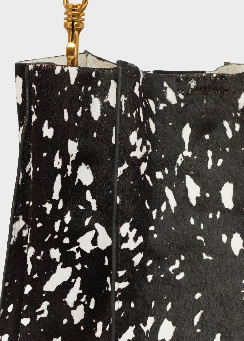 Nalí TITTI BUCKET BAG IN REAL LEATHER BLACK Vendita Economica