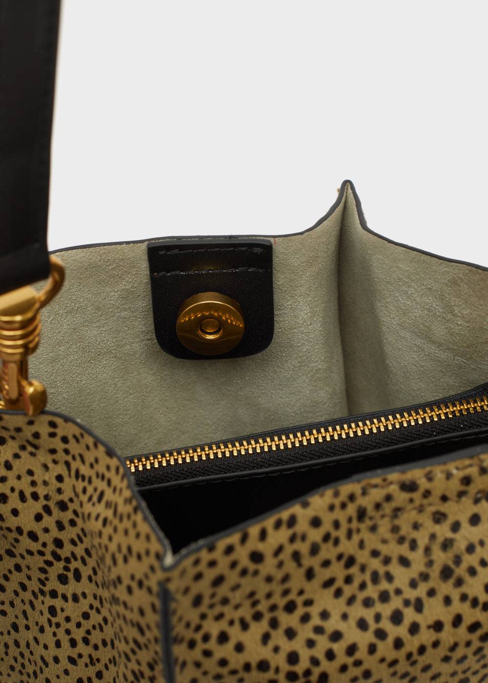 Nalí TITTI BUCKET BAG IN REAL LEATHER GREEN Saldi Di Fabbrica
