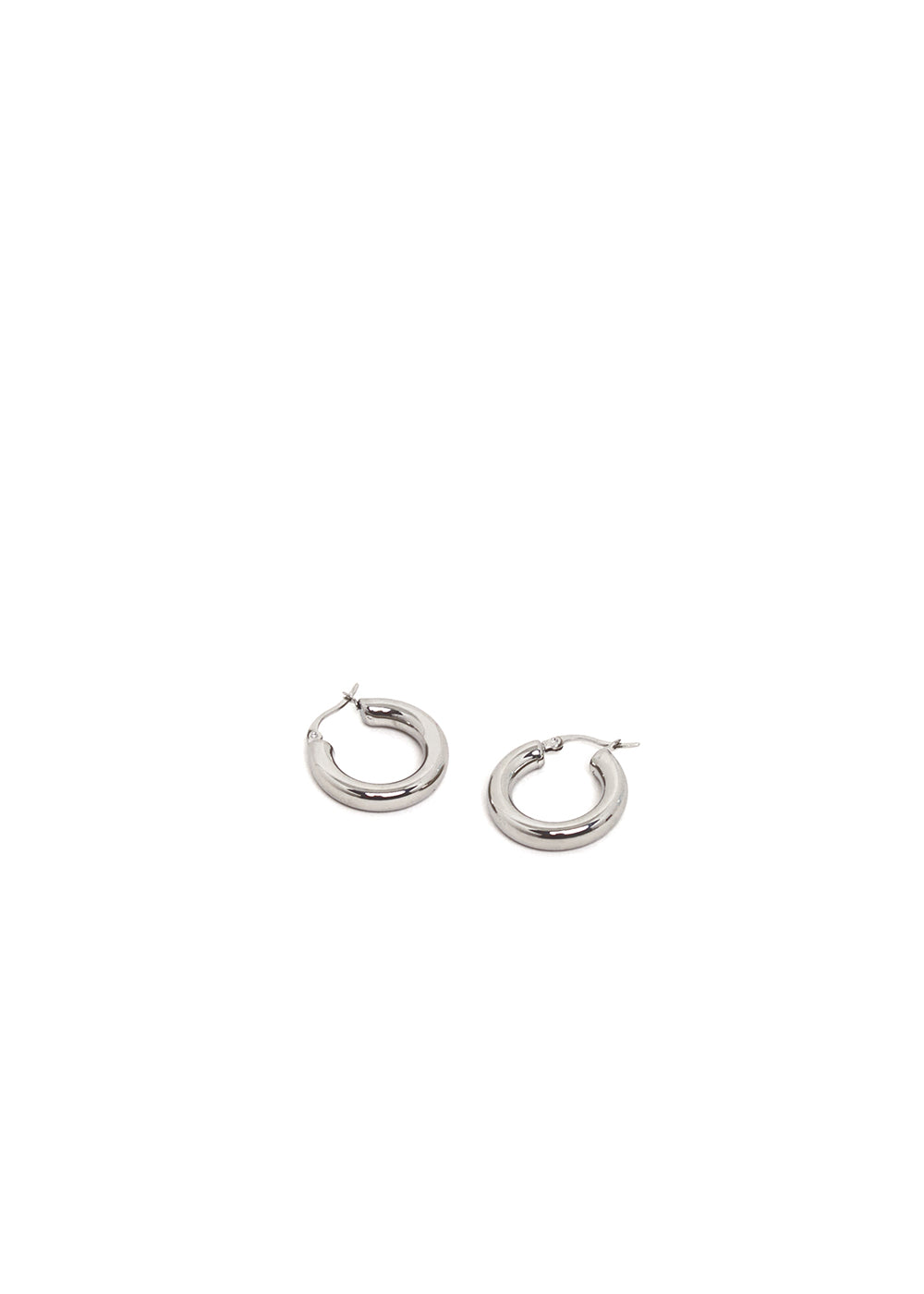 Nalí VANIA SMALL HOOP EARRINGS IN STAINLESS STEEL Negozio