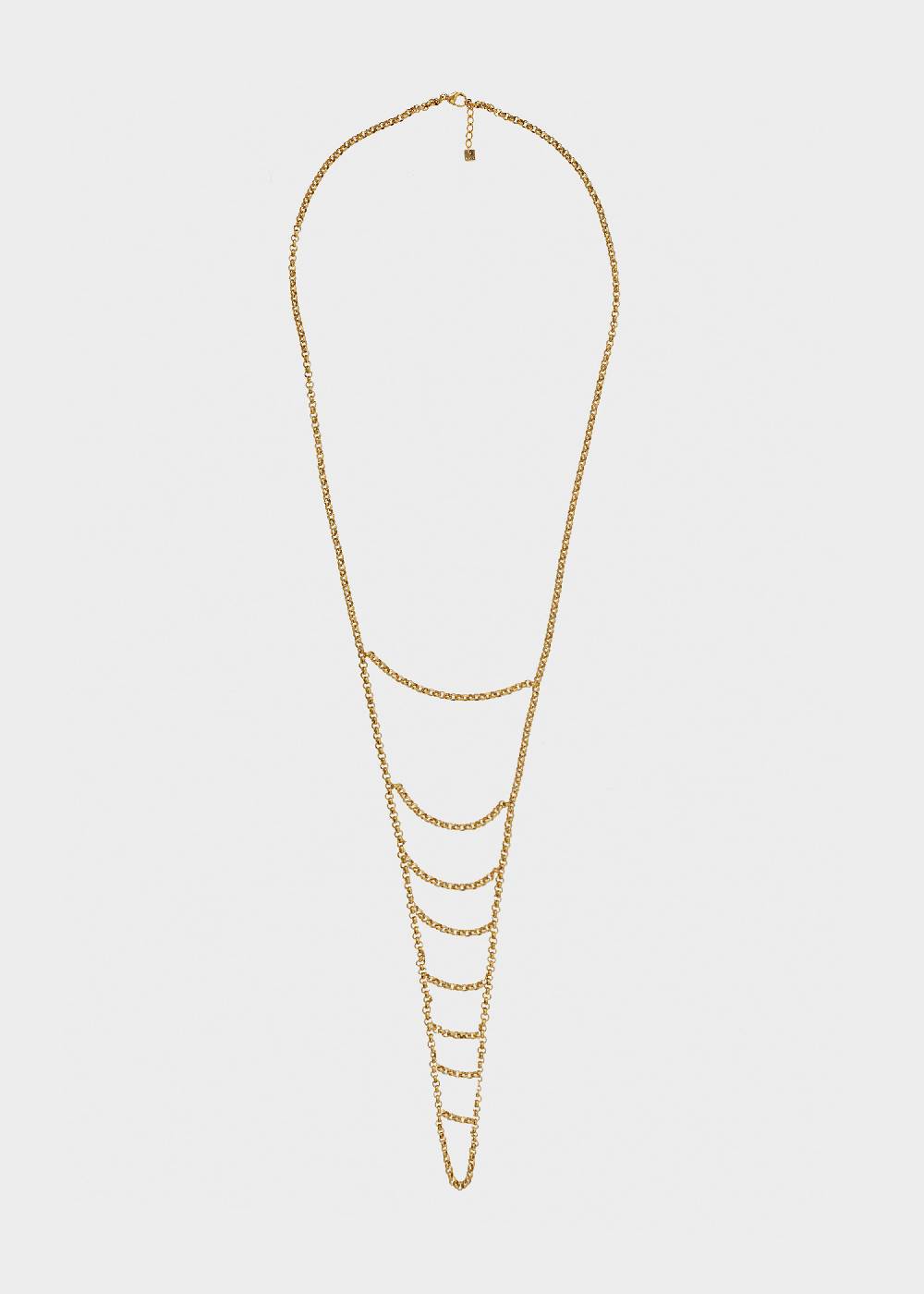Nalí STAIN. STEEL LONG CHIAN NECKLACE IN GOLD Promozione
