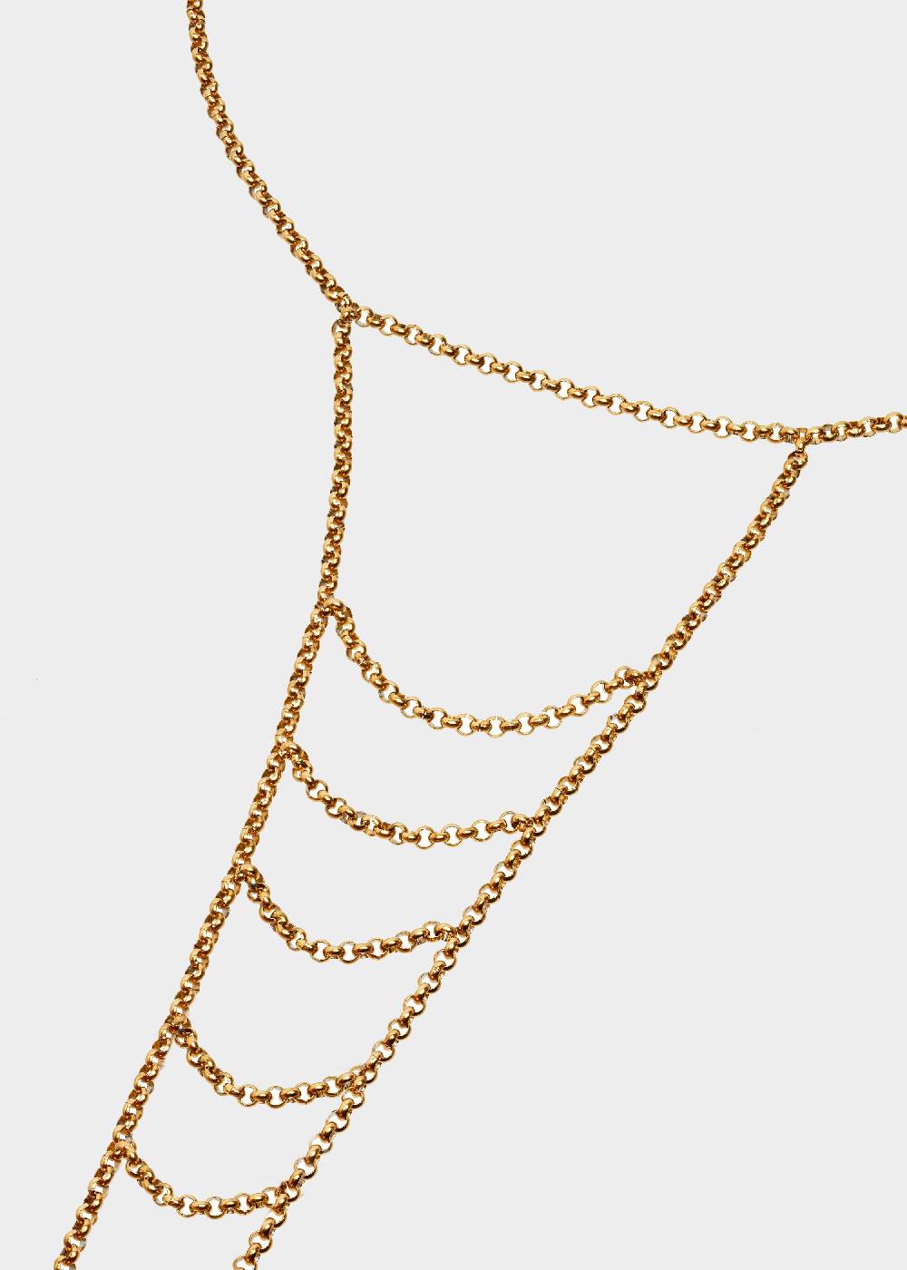 Nalí STAIN. STEEL LONG CHIAN NECKLACE IN GOLD Promozione