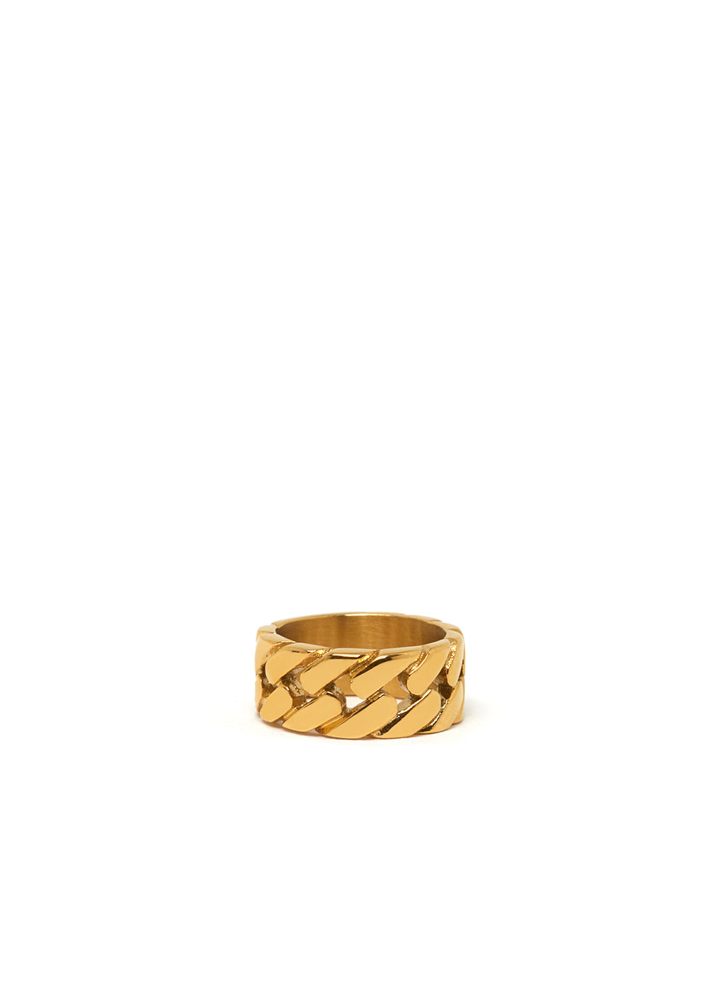 Nalí JACKIE BRAIDED RING IN GOLD STAINLESS STEEL Affare Del Giorno