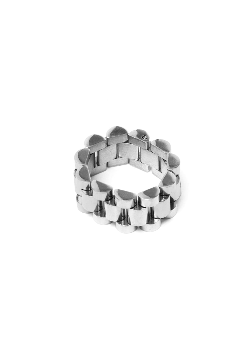 Nalí MORA SILVER CHAIN RING STAIN. STEEL Novità