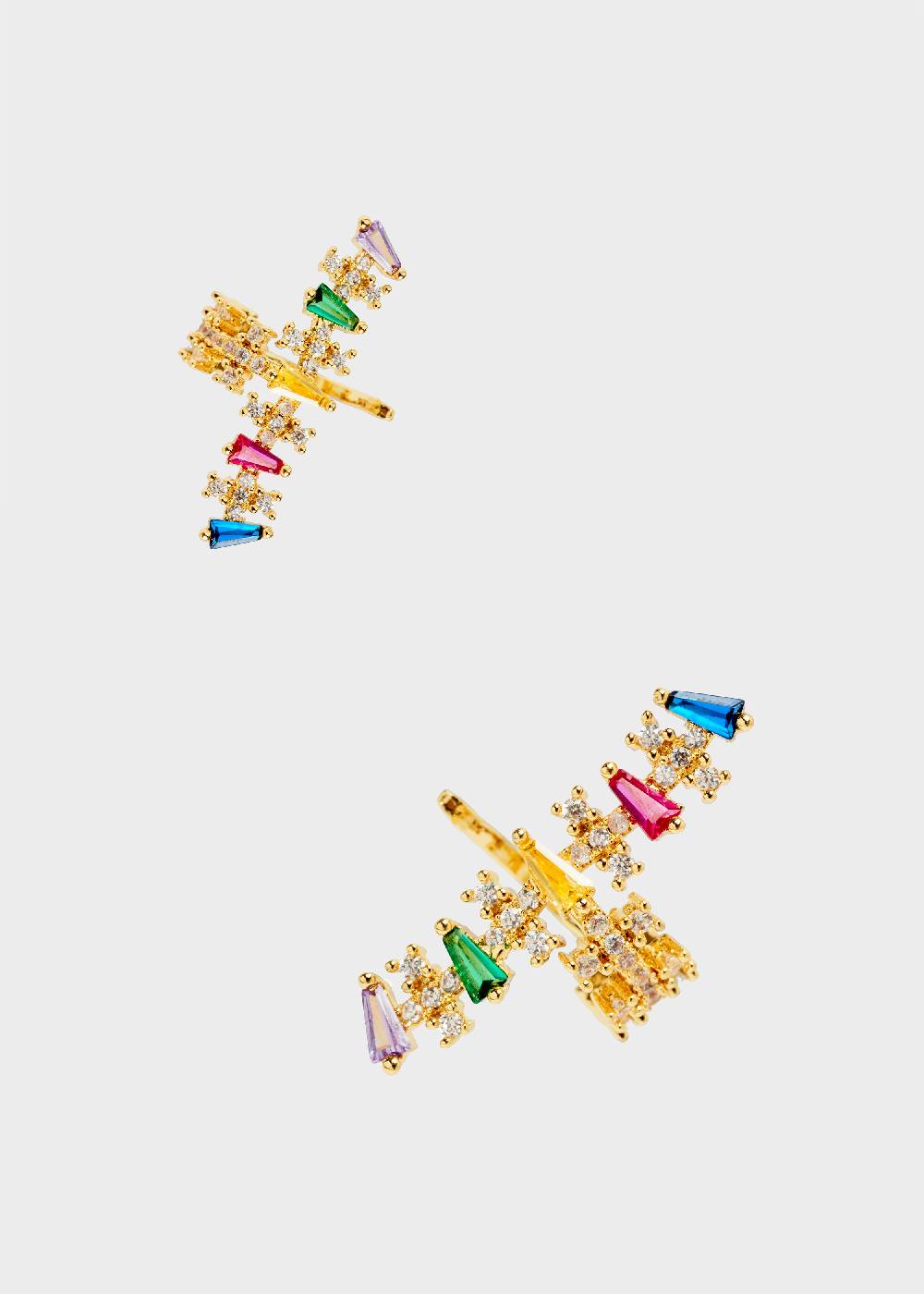 Nalí 14K GOLD PLATED EARCUFF SET WITH ZIRCONS Negozio