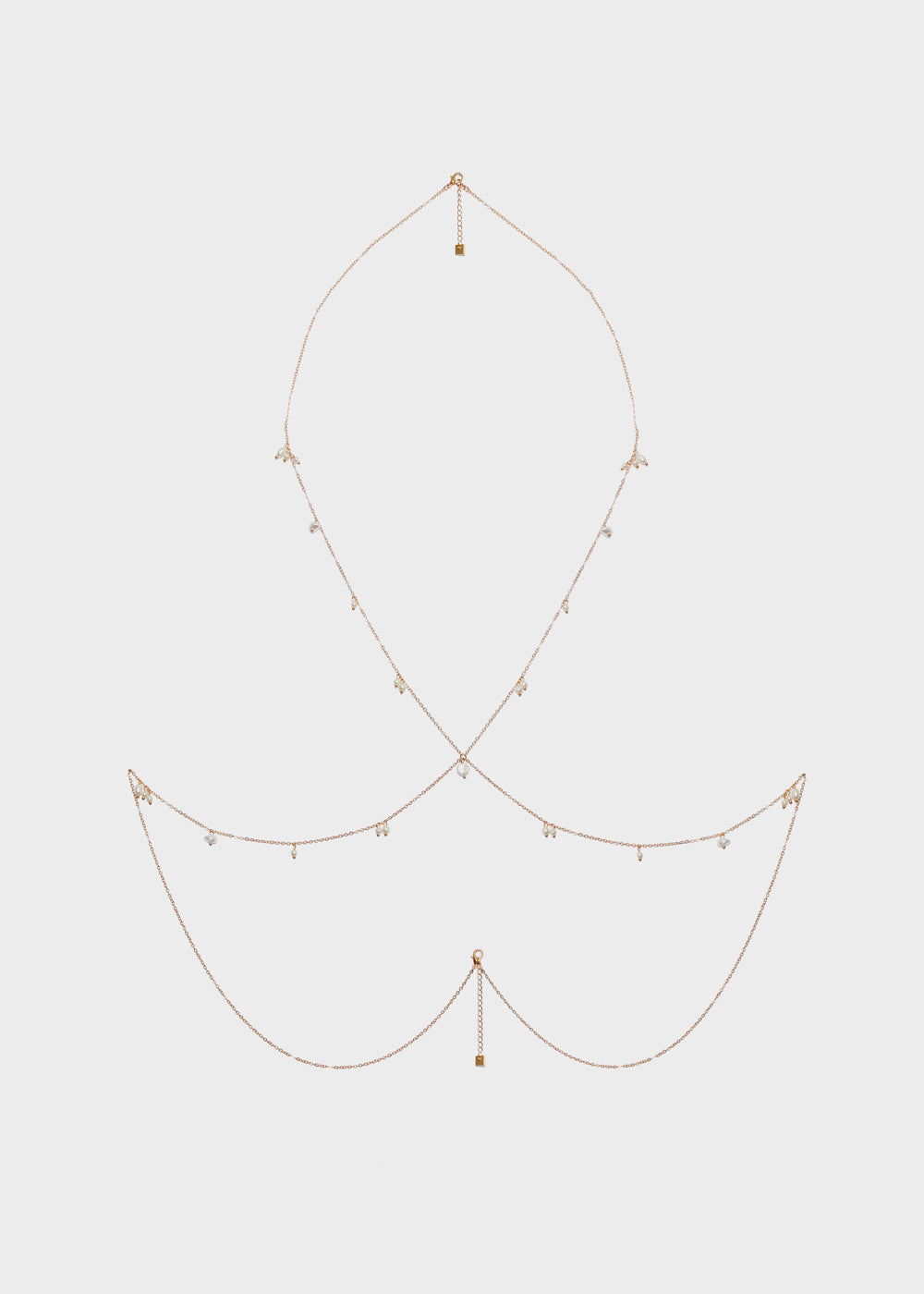 Nalí BODY CHAIN WITH PEARLS Nuova