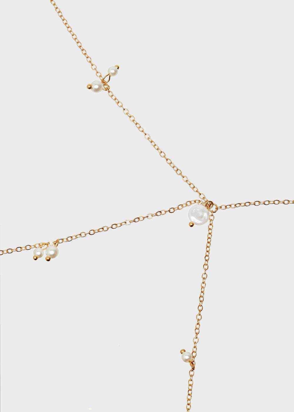 Nalí BODY CHAIN WITH PEARLS Nuova