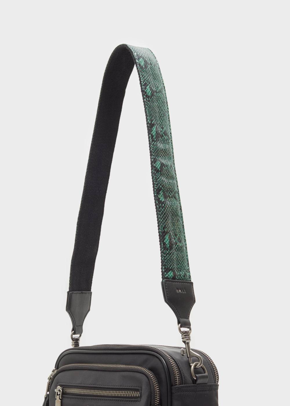 Nalí ADELINA STRAP W/ GREEN SNAKE PRINT In Linea