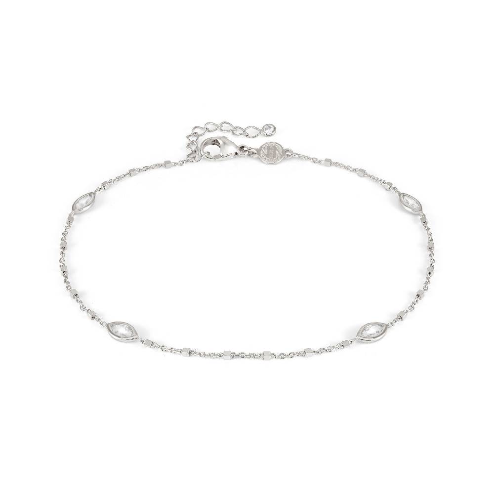 Nomination Cavigliera Anklets in Argento e Zirconi Navette