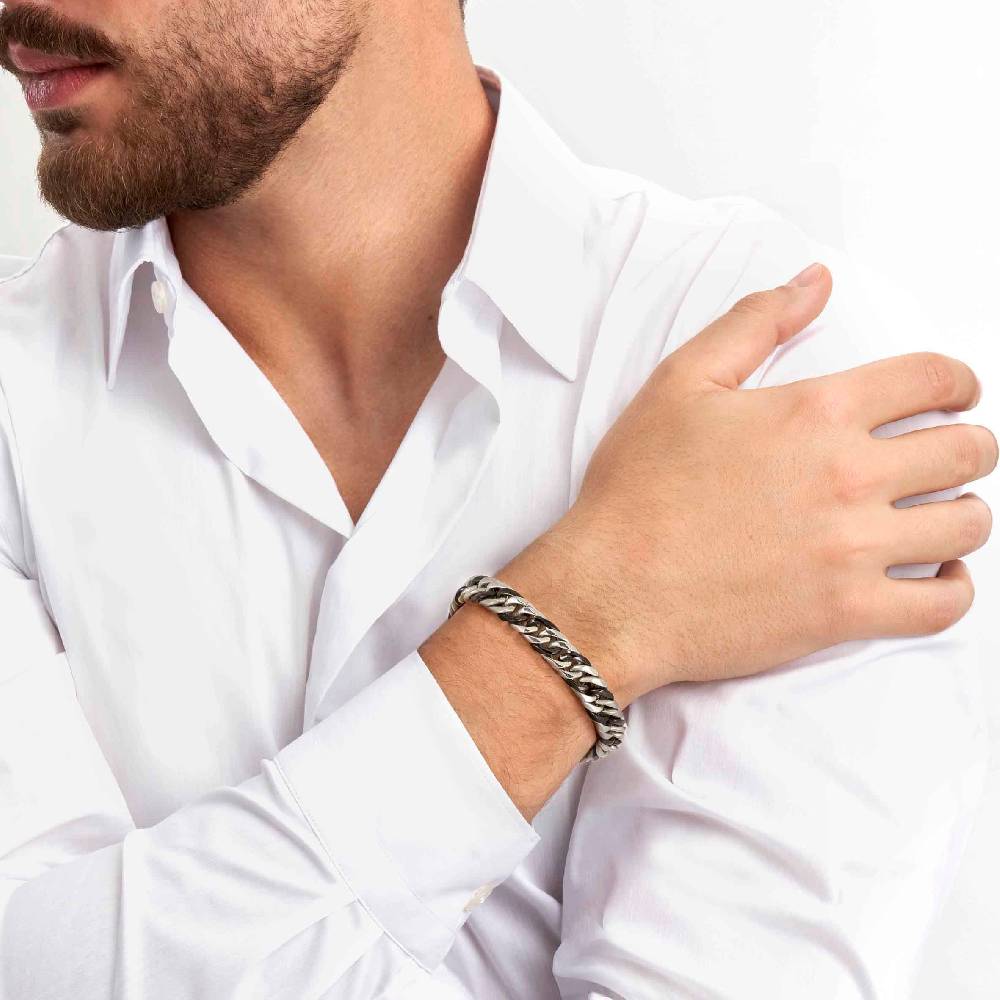 Nomination Bracciale B-yond Hyper Ed Acciaio e PVD nero Italia