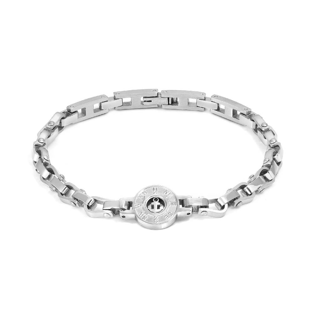Nomination Bracciale Manvision con simbolo ancora centrale