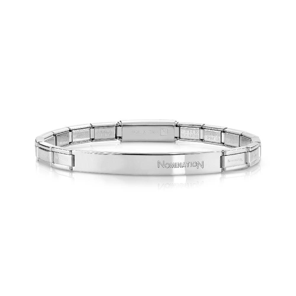 Nomination Bracciale Trendsetter in acciaio con placca