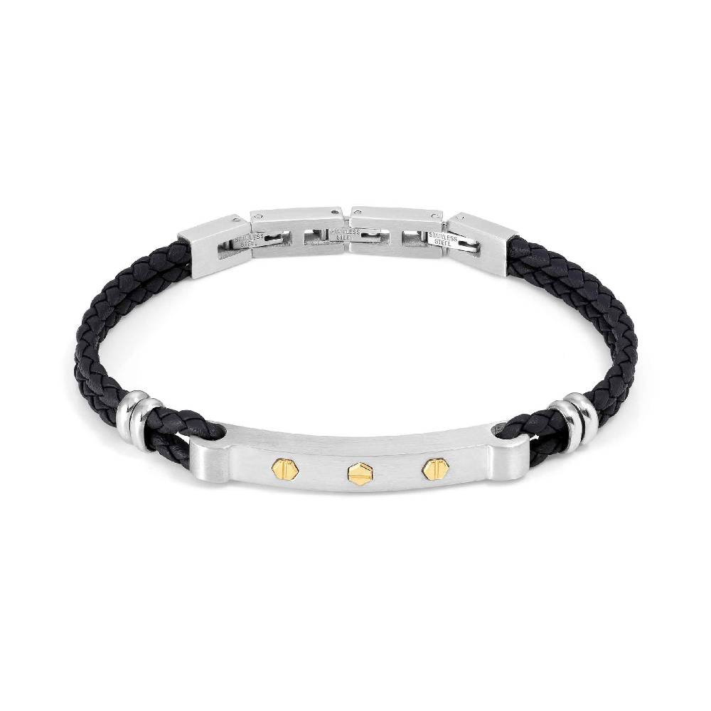 Nomination Bracciale Manvision con viti esagonali oro