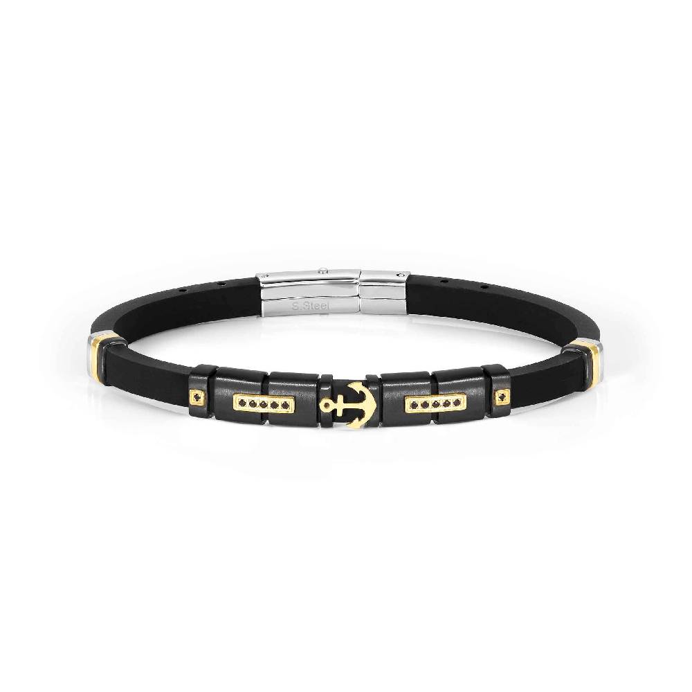 Nomination Bracciale con centrale e simbolo ancora