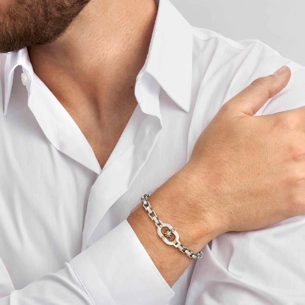 Nomination Bracciale ManVision Rosa dei venti con viti Outlet