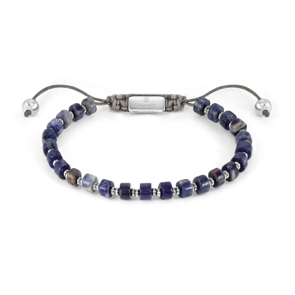 Nomination Bracciale INSTINCTSTYLE con pietre e dettagli acciaio