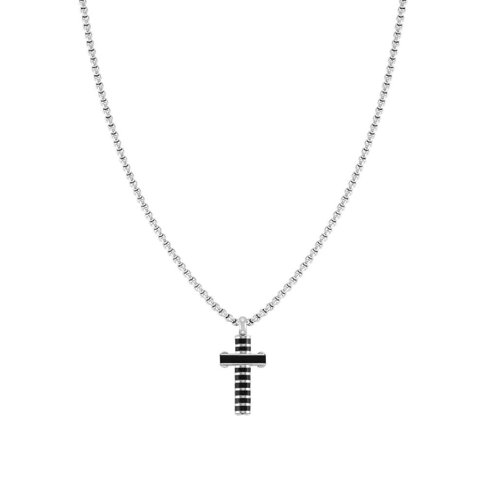 Nomination Collana Strong Diamond croce nera Vendita