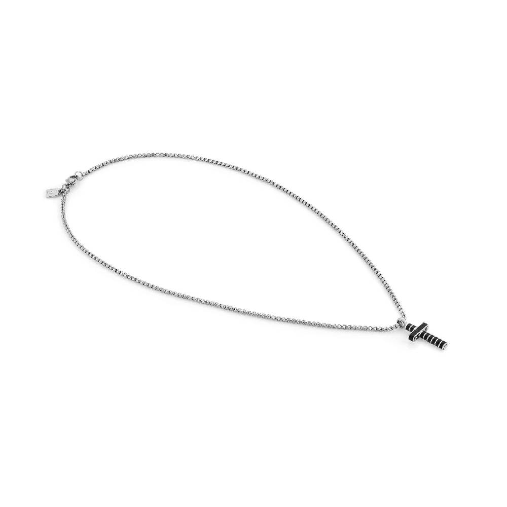 Nomination Collana Strong Diamond croce nera Vendita