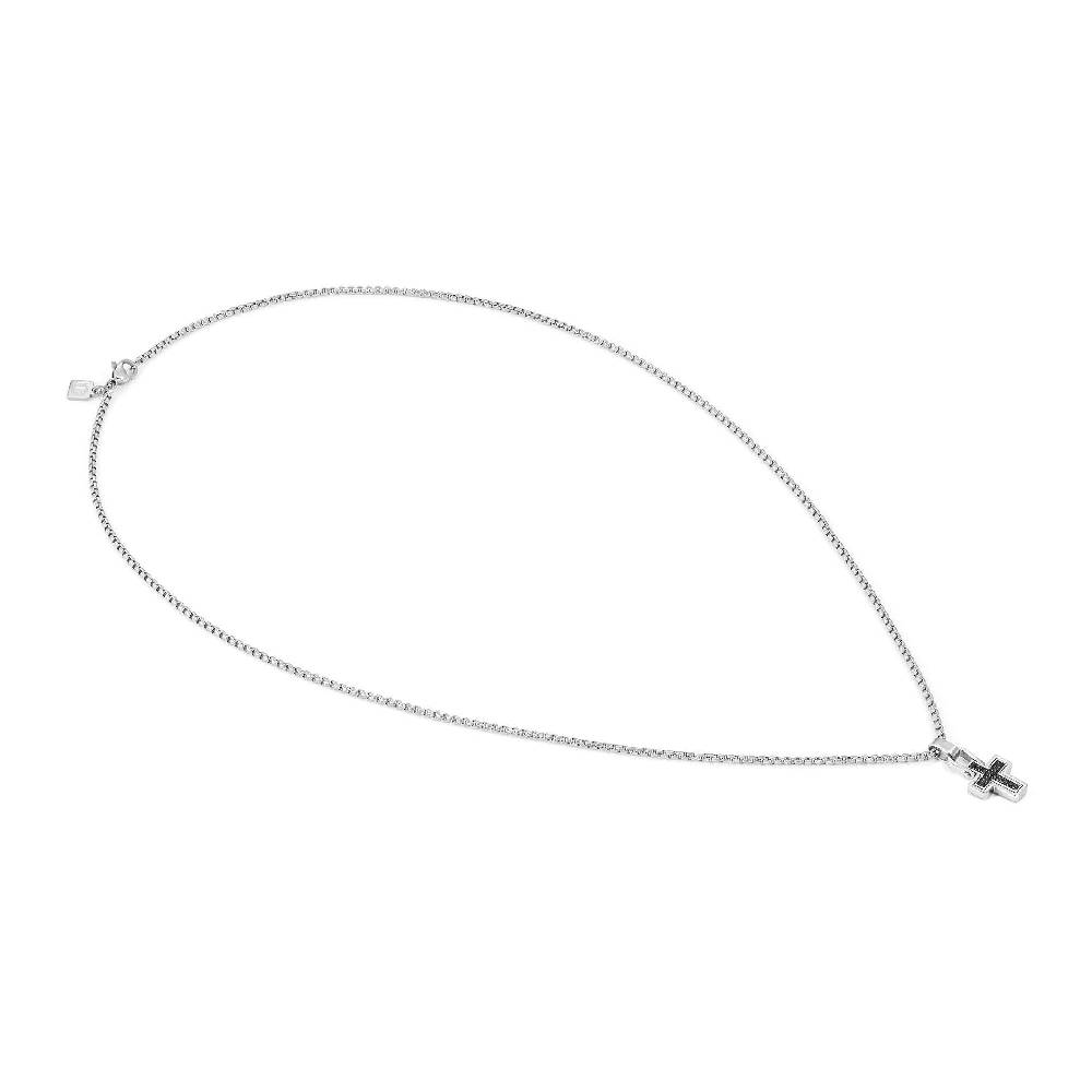 Nomination Collana Manvision con Croce e Pietre nere Fino Al -60%