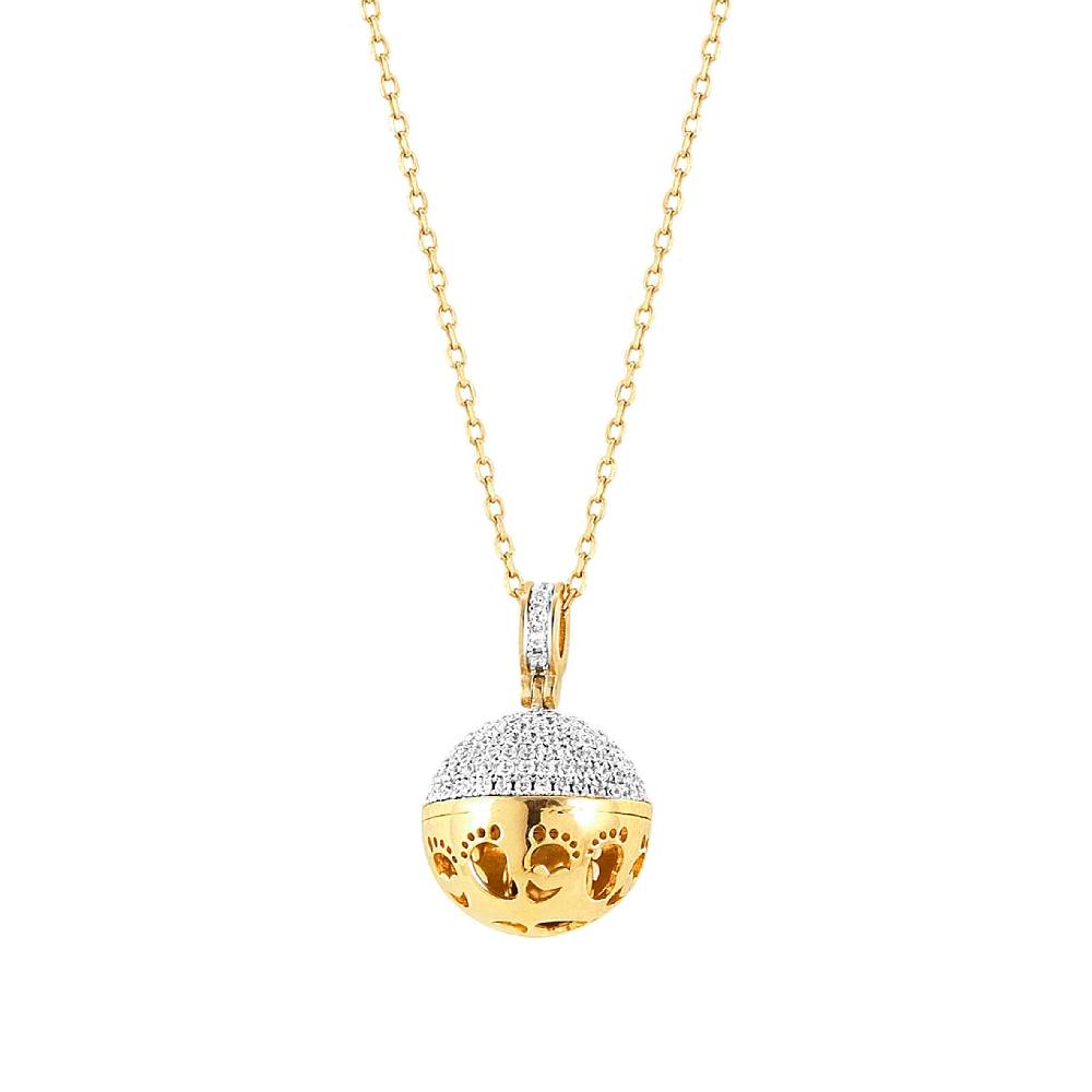 Nomination Collana New Born piedini oro giallo