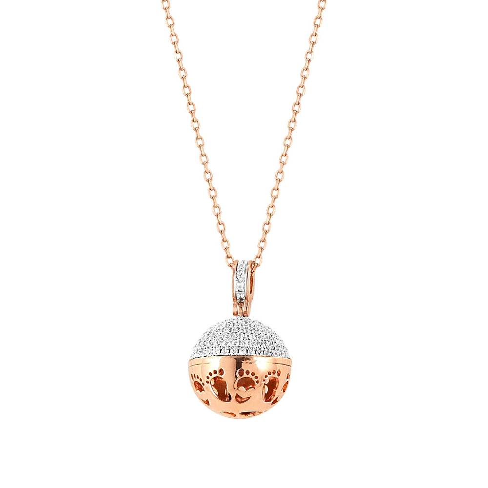 Nomination Collana New Born piedini oro rosa
