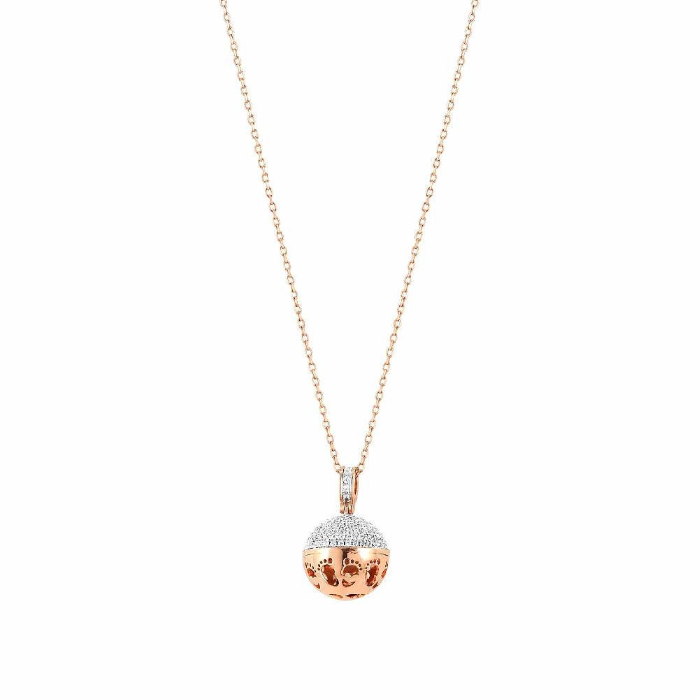Nomination Collana New Born piedini oro rosa Sottocosto
