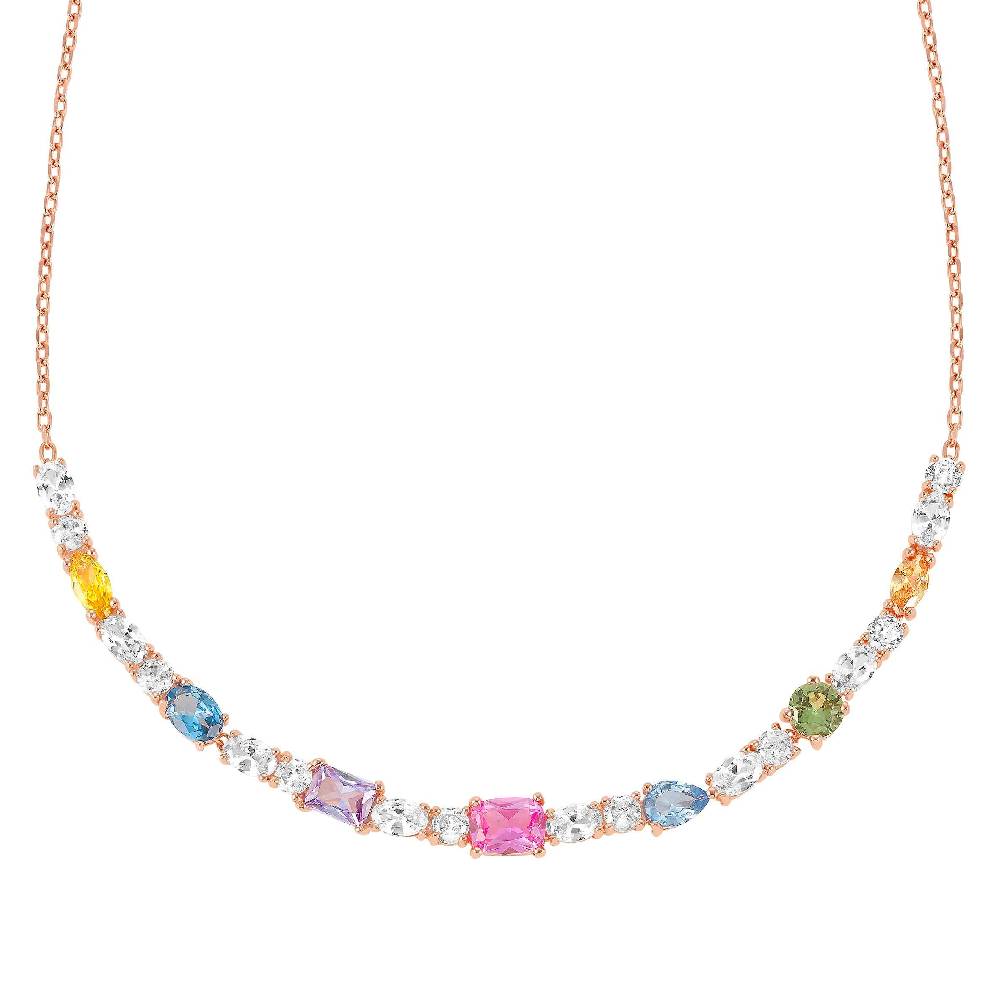 Nomination Collana Colour Wave mix pietre colorate