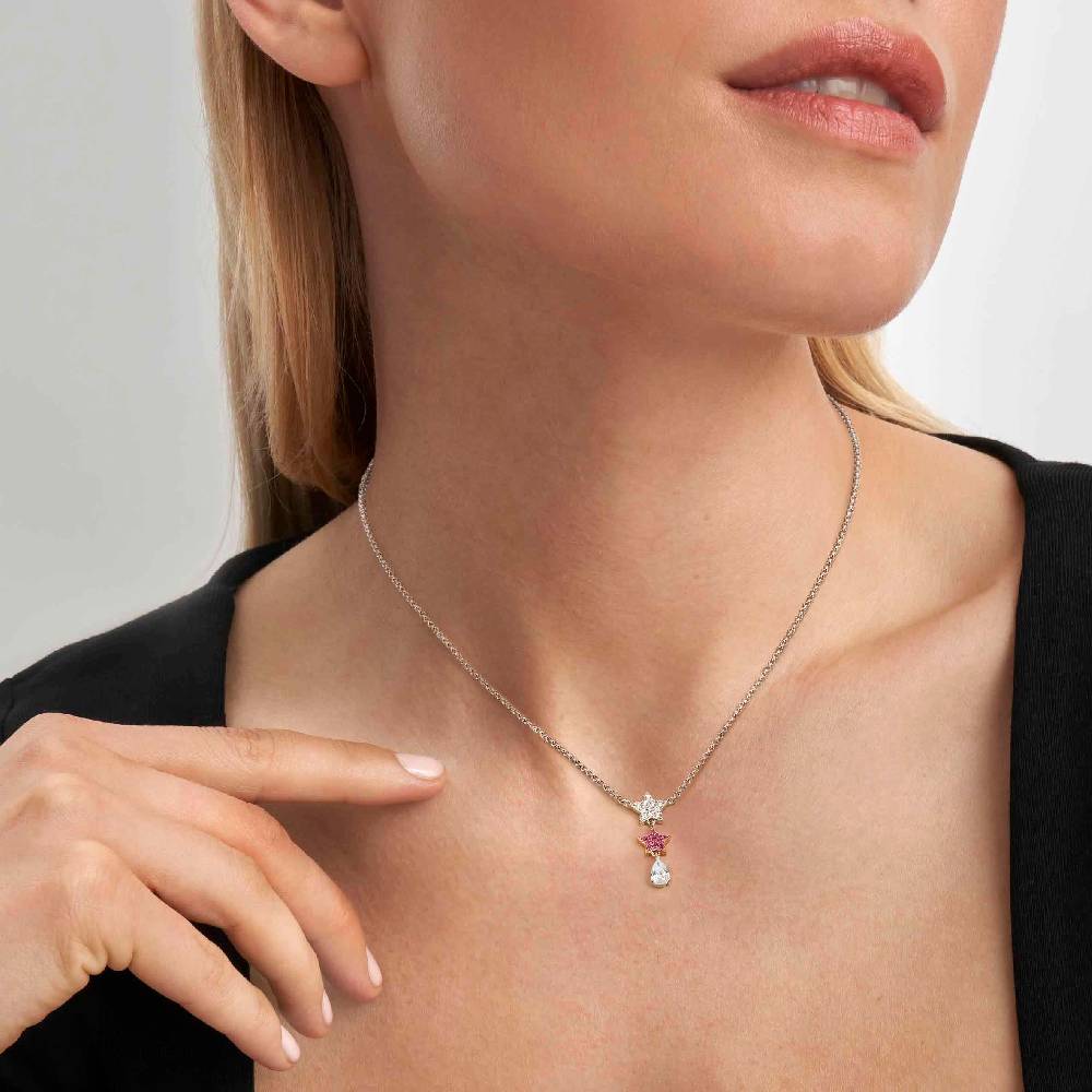 Nomination Collana Lucentissima Stelle e Cubic Zirconia a goccia 2025