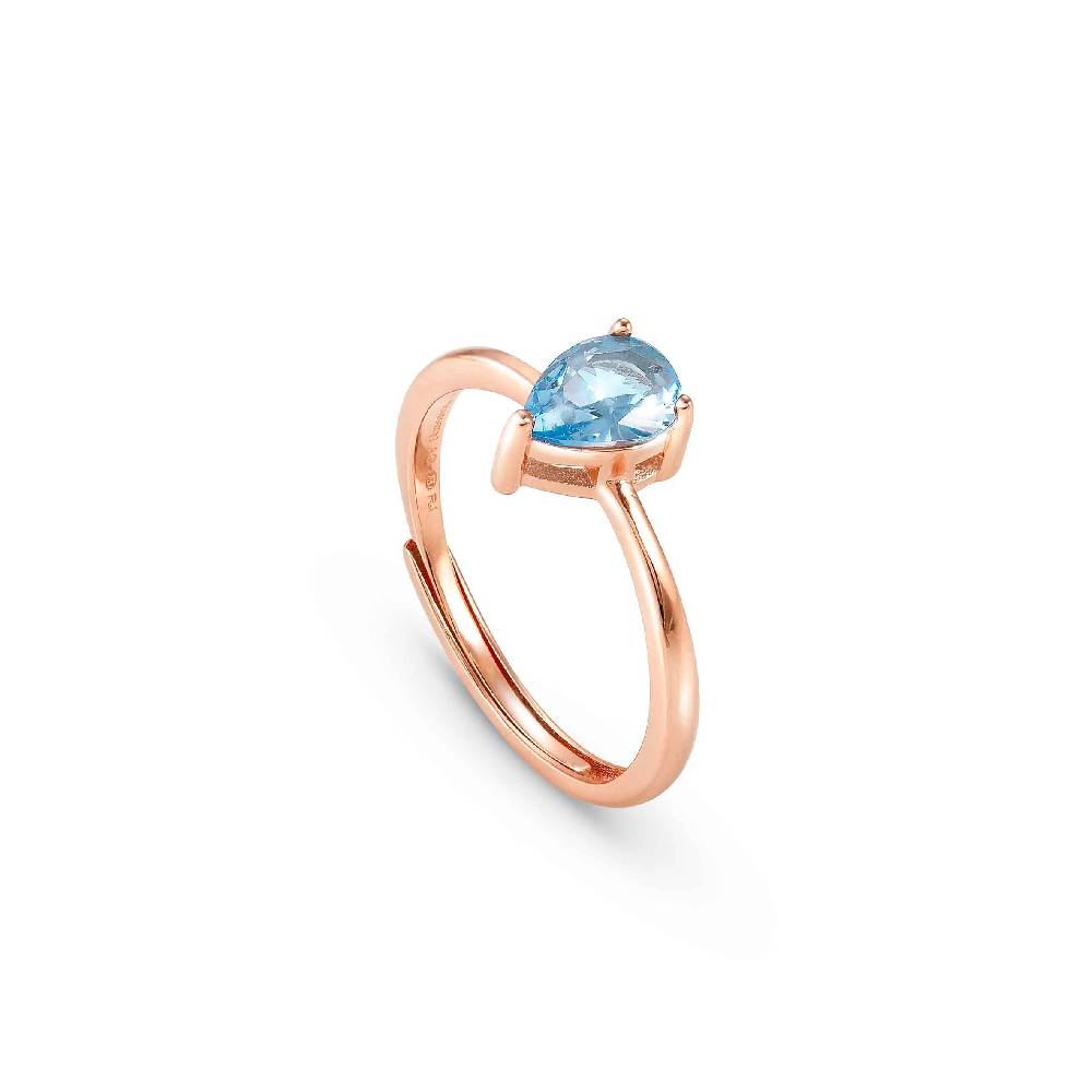 Nomination Anello Colour Wave con Zircone celeste