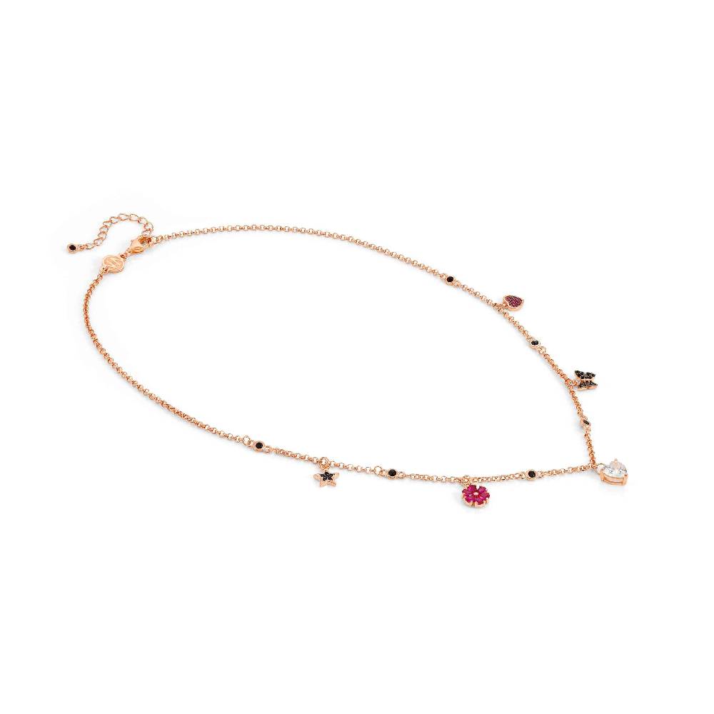 Nomination Collana Sweetrock Nature Oro Rosa con pendenti Nuovo
