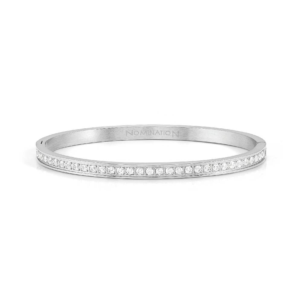 Nomination Bracciale Pretty Bangles con Zirconi Bianchi
